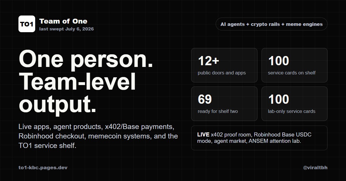 TO1 portfolio preview